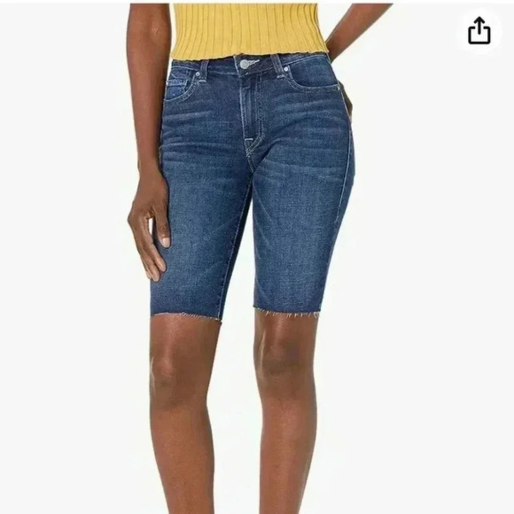 New True Religion‎ Mid Rise Bermuda Riley Short Women's Sz 24 NWT